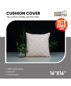 Decorative Cushion Cover, Picecolor (16x16) Buy 1 Get 1 Free_78355