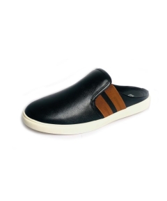 Bay Mens Casual Black Shoes