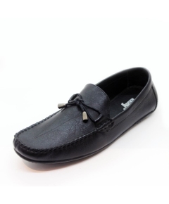 Bay Mens Casual Black Shoes