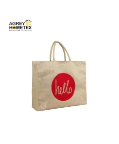 Jute Shopping Bag Hello 33326