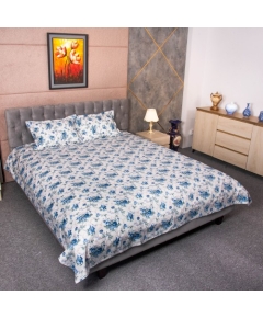 Blue Print Bed Sheet