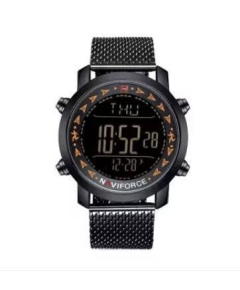 NF9130 - Stainless Steel Digital Watch for Men - Black