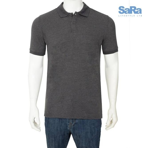 SaRa Mens Polo Shirt PETROL MELANGE