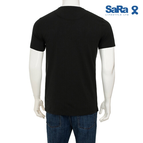 SaRa Men T-Shirt (MTS221YF-Black), 2 image